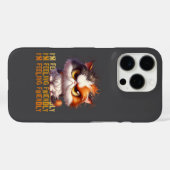 Coques Case-Mate iPhone Calico Grumpy Chat et une citation drôle (Verso (horizontal))