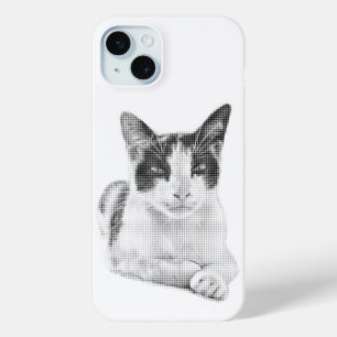 Coque iPhone 15 Mini Calicot Rétro Demi-Teinte