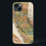 iPhone 13 Coque California Map showing townships and railroads<br><div class="desc">California. By Thompson,  Thos. H (189) Published by ''Tulare : T.H. Thompson'.</div>