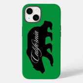 Coques Case-Mate iPhone California State Bear Green (Verso)