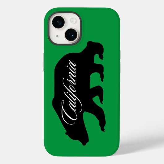 Coques Case-Mate iPhone California State Bear Green (Verso)
