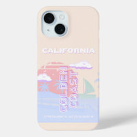 Californie, Plage, Art du voyage, Preppy, Pastel