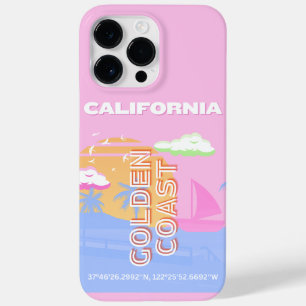 Coque Pour Pour iPhone 14 Pro Max Californie, Travel Art, Preppy