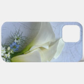 Coques Case-Mate iPhone Calla lilies avec nigella et giroflées (Verso (horizontal))