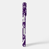 Coques Case-Mate iPhone Calligraphie de la fille violette Typographie Nom (Verso / Droite)