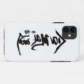 Coques Case-Mate iPhone Calligraphie d'O'Sensei de kanji d'Aikido (Dos (Horizontal))