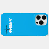 Coques Case-Mate iPhone Calligraphie Elegant Plain Ajouter son propre nom (Verso (horizontal))