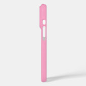 Coques Case-Mate iPhone Calligraphie élégante rose blanc Nom du script (Verso / Gauche)