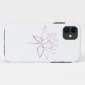 Coques Case-Mate iPhone Calligraphie Lotus (Lavande) (Dos (Horizontal))