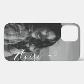 Coques Case-Mate iPhone Calligraphie Modèle photo mignonne Nom lettre (Verso (horizontal))