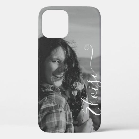 Coques Case-Mate iPhone Calligraphie Modèle photo mignonne Nom lettre (Verso)