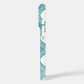 Coques Case-Mate iPhone Calligraphie Turquoise n'importe quelle couleur Pe (Verso / Gauche)