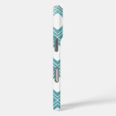 Coques Case-Mate iPhone Calligraphie Turquoise n'importe quelle couleur Pe (Verso / Droite)