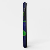 Coques Case-Mate iPhone Calmar texturisé vert clair dans un océan bleu (Dos/Gauche)