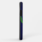 Coques Case-Mate iPhone Calmar texturisé vert clair dans un océan bleu (Dos/Droite)