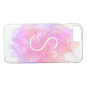 Coques Case-Mate iPhone Calques transparents modernes / Magenta Peach & Pi (Dos (Horizontal))