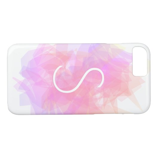 Coques Case-Mate iPhone Calques transparents modernes / Magenta Peach & Pi (Dos (Horizontal))