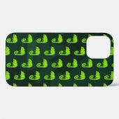 Coques Case-Mate iPhone Caméléon mignon vert (Verso (horizontal))