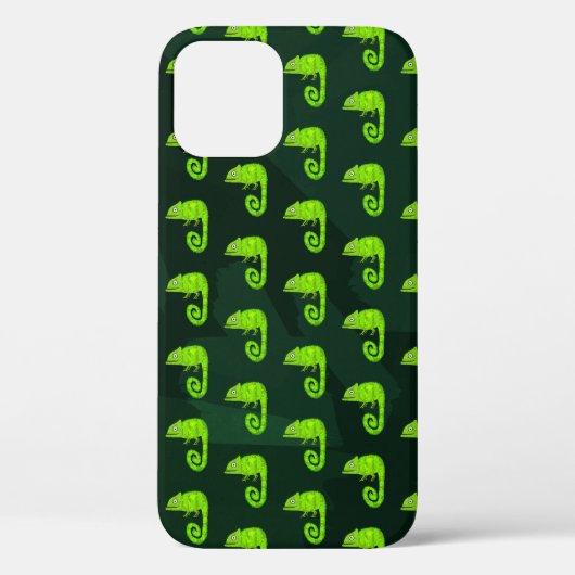 Coques Case-Mate iPhone Caméléon mignon vert (Verso)