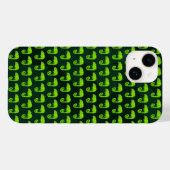 Coques Case-Mate iPhone Caméléon mignon vert (Verso (horizontal))