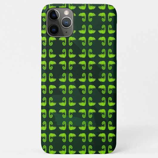 Coques Case-Mate iPhone Caméléon mignon vert (Dos)