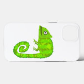 Coques Case-Mate iPhone Caméléon mignon vert (Verso (horizontal))