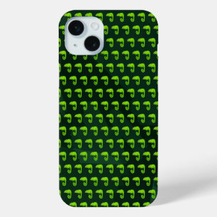 Coque iPhone 15 Mini Caméléon mignon vert