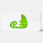 Coques Case-Mate iPhone Caméléon mignon vert (Verso (horizontal))