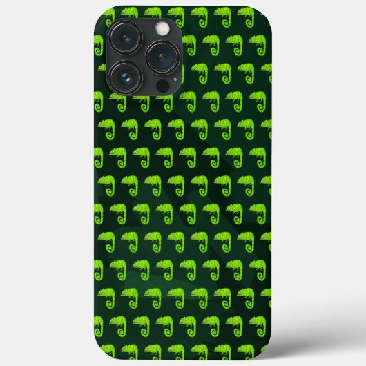Coques Case-Mate iPhone Caméléon mignon vert (Verso)