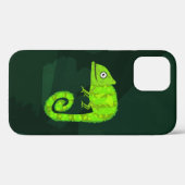 Coques Case-Mate iPhone Caméléon mignon vert (Verso (horizontal))