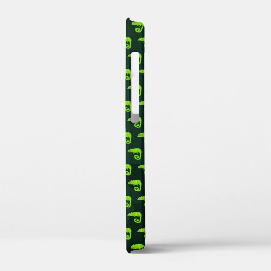 Coques Case-Mate iPhone Caméléon vert mignon (Verso / Gauche)