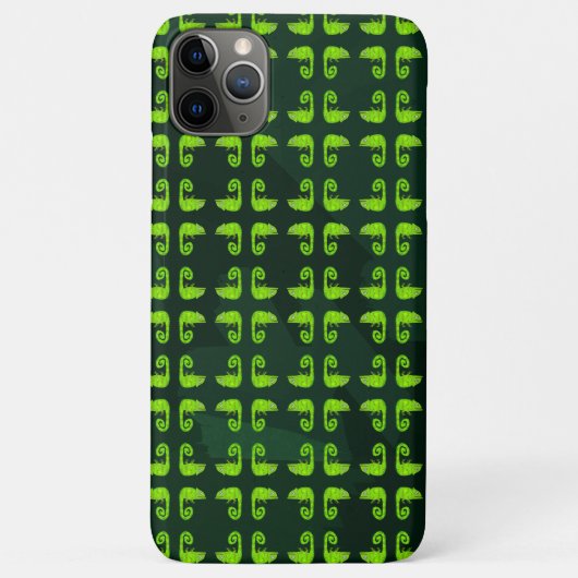Coques Case-Mate iPhone Caméléon vert mignon (Dos)