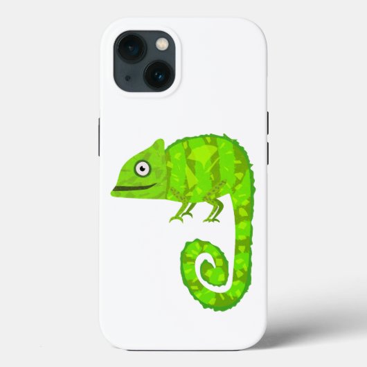 Coques Case-Mate iPhone Caméléon vert mignon (Verso)