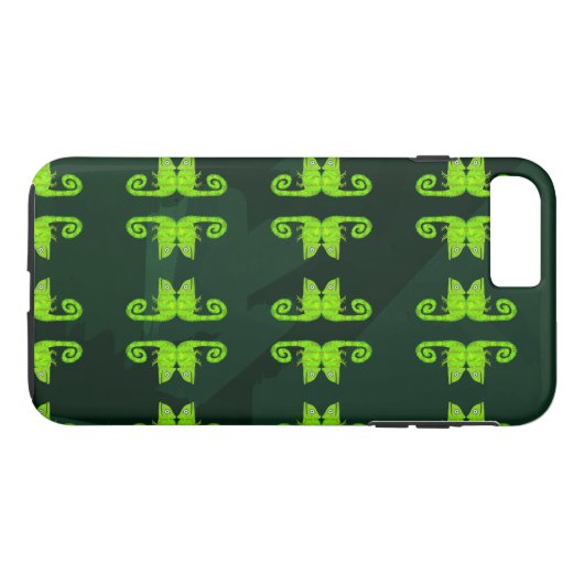 Coques Case-Mate iPhone Caméléon vert mignon (Dos (Horizontal))