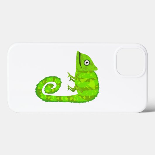 Coques Case-Mate iPhone Caméléon vert mignon (Verso (horizontal))