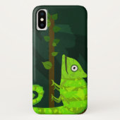 Coques Case-Mate iPhone Caméléon vert mignon (Dos)