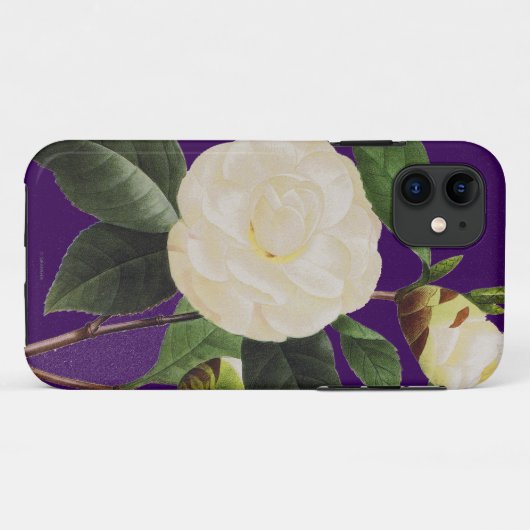 Coques Case-Mate iPhone Camélia blanc, 1833 (Dos (Horizontal))