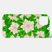 Coques Case-Mate iPhone Camélias blancs et feuilles vertes (Verso (horizontal))