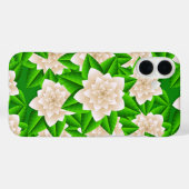 Coques Case-Mate iPhone Camellias blancs et Feuilles verts (Verso (horizontal))