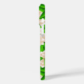 Coques Case-Mate iPhone Camellias blancs et Feuilles verts (Verso / Gauche)