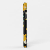 COQUES Case-Mate iPhone CAMELLIAS JAUNES, FEUILLES BLANCS VERTS NOIR (Dos/Droite)