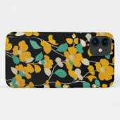 COQUES Case-Mate iPhone CAMELLIAS JAUNES, FEUILLES BLANCS VERTS NOIR (Dos (Horizontal))