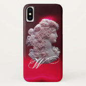 COQUES Case-Mate iPhone CAMEO ANTIQUE, DAME AUX RAISONS ET AUX GRAPEVINES (Dos)