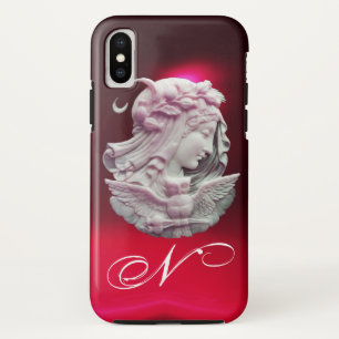 ETUI iPhone Case-Mate CAMEO ANTIQUE, DAME DE LA NUIT AU MONOGRAMME DE CH