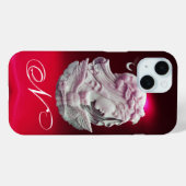 COQUES Case-Mate iPhone CAMEO ANTIQUE, LUNE DAME DE NUIT AVEC OWL MONOGRAM (Verso (horizontal))