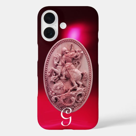 COQUES Case-Mate iPhone CAMEO ANTIQUE / MONOGRAMME SAINT GEORGE ET DRAGON (Verso)