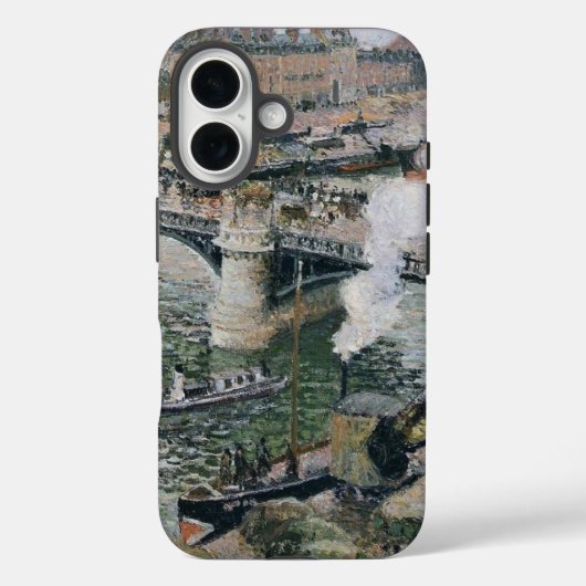 Coques Case-Mate iPhone Camille Pissarro Pont Boieldieu à Rouen Peinture (Verso)