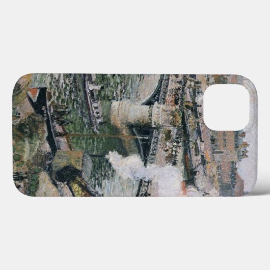 Coques Case-Mate iPhone Camille Pissarro Pont Boieldieu à Rouen Peinture (Verso (horizontal))