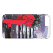 Coques Case-Mate iPhone Camion antique avec couronne de Noël festive (Dos (Horizontal))