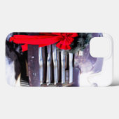 Coques Case-Mate iPhone Camion antique avec couronne de Noël festive (Verso (horizontal))